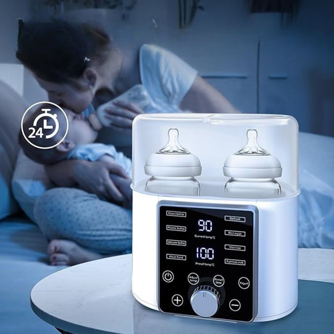 Chauffe-Biberon 8 En 1 Bébé – Rapide, Décongélation, Stérilisation, Maintien Au Chaud, Compatible Tous Biberons