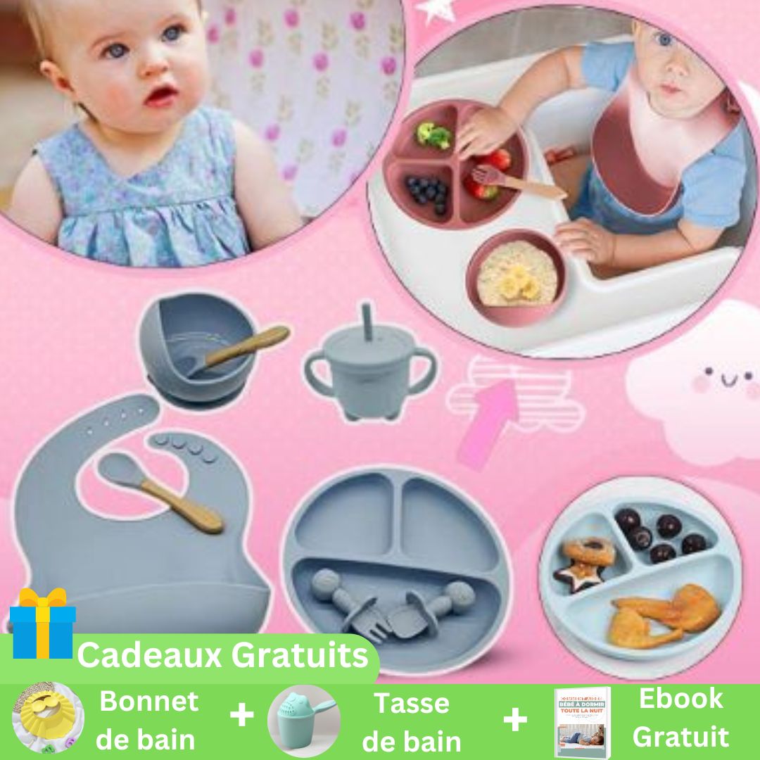 SILICOMFORT™ | ENSEMBLE REPAS POUR BÉBÉ - NaylaBebe