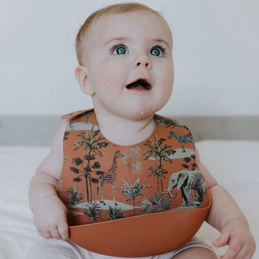 Bavoir silicone bébé | Avec motifs - NaylaBebe