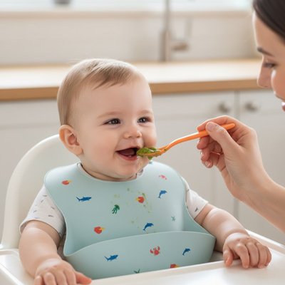 Bavoir silicone | Imperméable - NaylaBebe