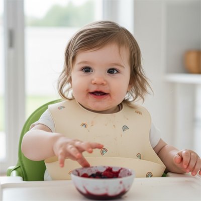 Bavoir silicone | Imperméable - NaylaBebe