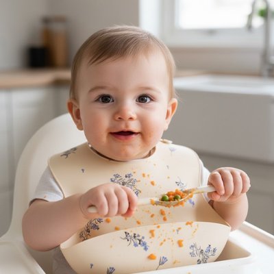 Bavoir silicone | Imperméable - NaylaBebe