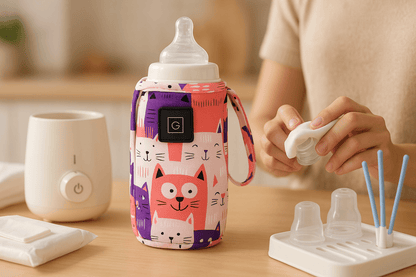 Chauffe Biberon Nomade | Petit chat - NaylaBebe