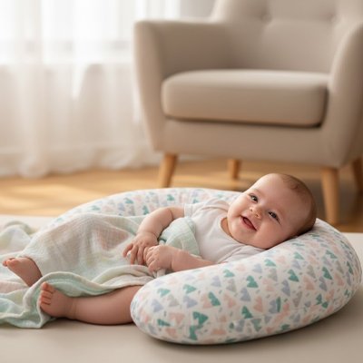 Coussin d'allaitement microbille | Ergonomique - NaylaBebe