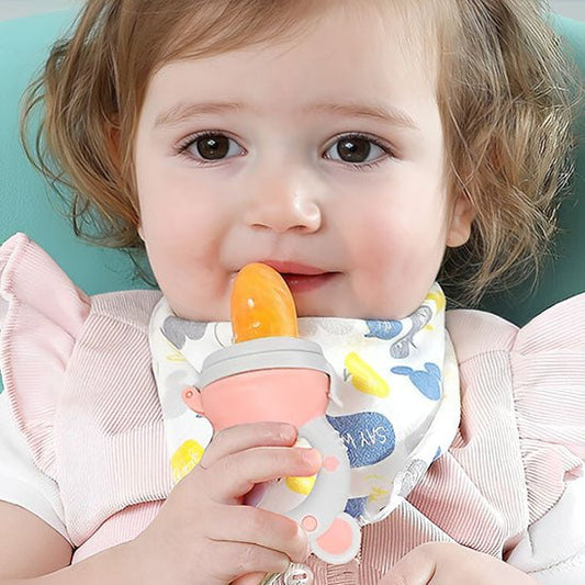 GRIGNOTEUSE BÉBÉ | NOUNOU GRAY PINK - NaylaBebe