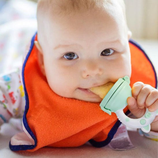 GRIGNOTEUSE BÉBÉ | NOUNOU WHITE BLUE - NaylaBebe