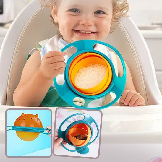 Kido-BOWL™ - BOL GYROSCOPIQUE ANTI-RENVERSEMENT POUR ENFANT - NaylaBebe