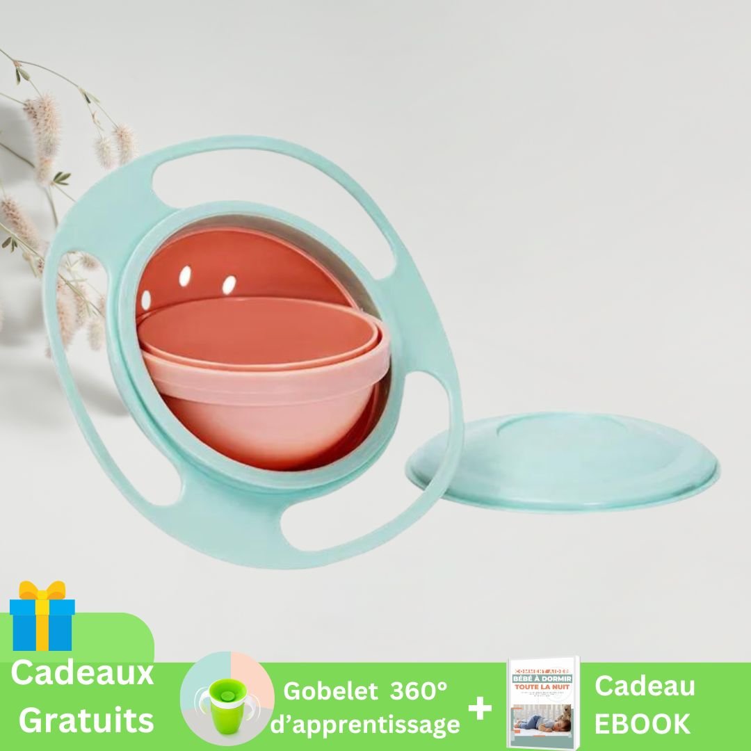 KIDO-BOWL™ - BOL GYROSCOPIQUE ANTI-RENVERSEMENT POUR ENFANT - NaylaBebe